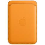 Apple, kožená peňaženka s MagSafe, oranžovo-žltá