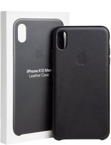 Apple kožený kryt pre iPhone XS Max, čierny