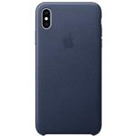 Apple kožený kryt pre iPhone XS Max, Midnight Blue