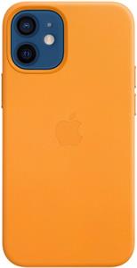 Apple kožený kryt s MagSafe pre Apple iPhone 12 mini, oranžovo-žltý