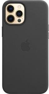 Apple kožený kryt s podporou Magsafe pre iPhone 12 Pro Max, čierny