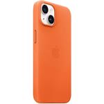 Apple kožený kryt s podporou MagSafe pre iPhone 14 Plus, oranžový