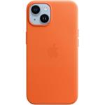 Apple kožený kryt s podporou MagSafe pre iPhone 14 Plus, oranžový