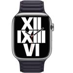 Apple kožený remienok pre Watch 41mm, S/M, Ink