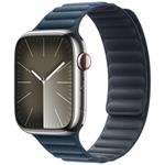 Apple kožený remienok pre Watch 45mm, S/M, modrý