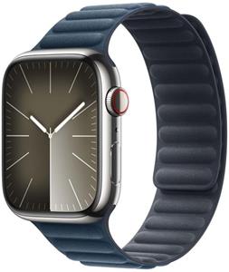 Apple kožený remienok pre Watch 45mm, S/M, modrý