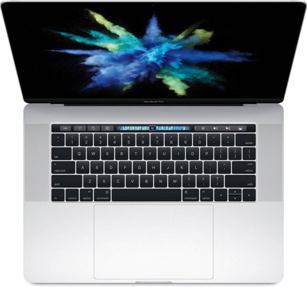 Apple MacBook Pro, 15", Retina, Touch Bar, Core i7, 512GB SSD, strieborný