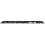 Apple Magic Keyboard s Touch ID a Numerickou klávesnicou - Čierne klávesy SK (USB-C)