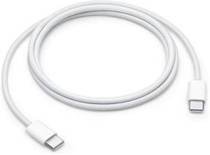 Apple opletený dátový kábel USB-C/USB-C, 1m, bulk balenie, biely