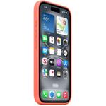 Apple silikónový kryt pre iPhone 16, MagSafe, oranžový