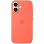 Apple silikónový kryt pre iPhone 16, MagSafe, oranžový