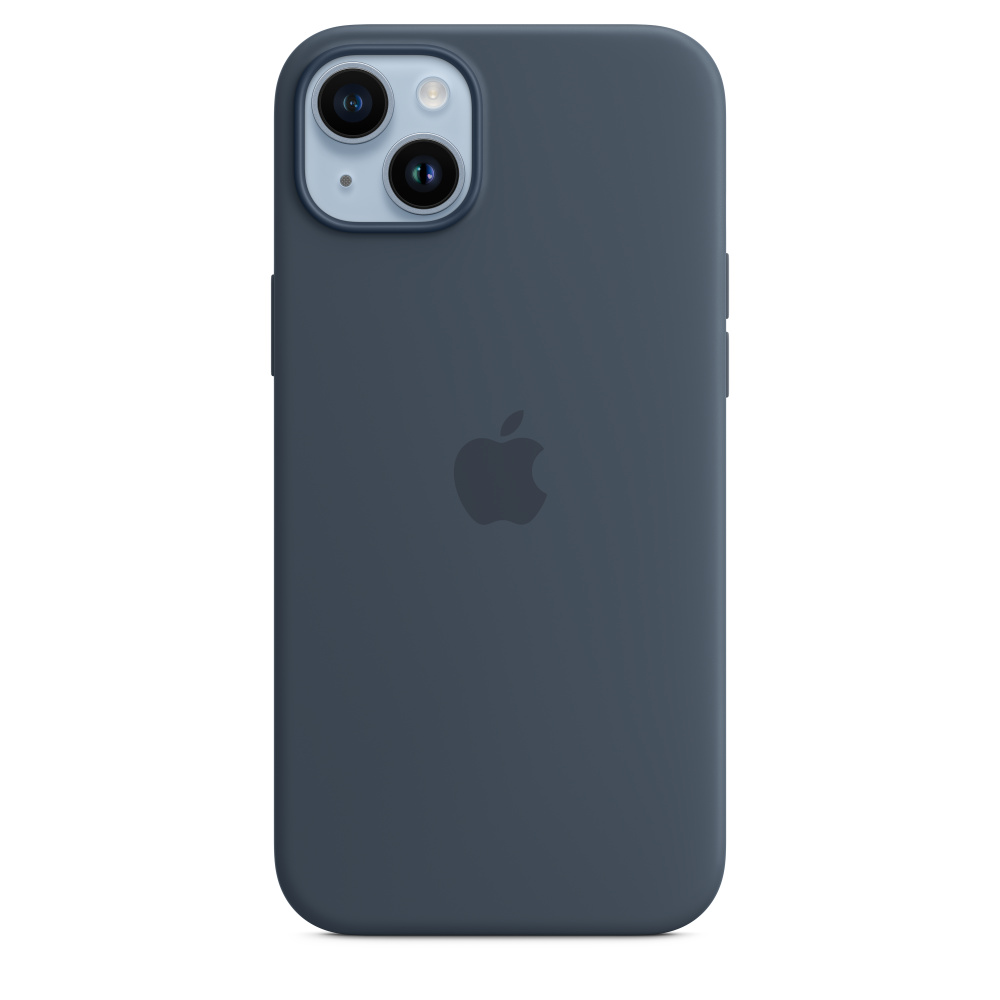 Apple silikónový kryt s podporou MagSafe pre iPhone 14 Plus, Storm Blue