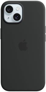 Apple silikónový kryt s podporou MagSafe pre iPhone 15, čierny