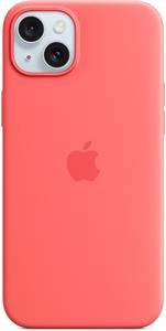 Apple silikónový kryt s podporou MagSafe pre iPhone 15 Plus, Guava