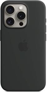 Apple silikónový kryt s podporou MagSafe pre iPhone 15 Pro, čierny