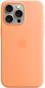 Apple silikónový kryt s podporou MagSafe pre iPhone 15 Pro Max, oranžový