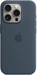 Apple silikónový kryt s podporou MagSafe pre iPhone 15 Pro, Storm Blue