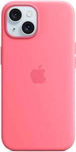 Apple silikónový kryt s podporou MagSafe pre iPhone 15, ružový