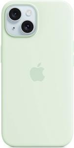 Apple silikónový kryt s podporou MagSafe pre iPhone 15, Soft Mint
