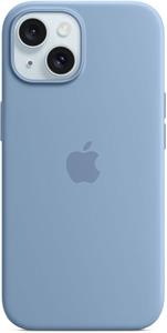 Apple silikónový kryt s podporou MagSafe pre iPhone 15, Winter Blue