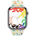 Apple silikónový remienok pre Watch 45mm, M/L, Pride Edition