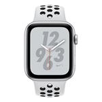 Apple Watch Nike+ Series 4 GPS, 44mm Silver Aluminium Case with Pure Platinum/Black Nike Sport Band