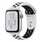 Apple Watch Nike+ Series 4 GPS, 44mm Silver Aluminium Case with Pure Platinum/Black Nike Sport Band