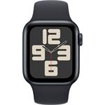 Apple Watch SE (2023), 40 mm, Tmavo atramentový hliník, tmavo atramentový športový remienok - M/L