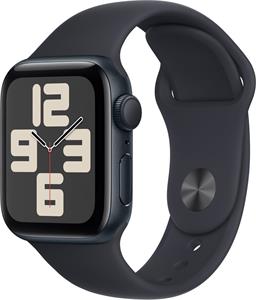 Apple Watch SE (2023), 40 mm, Tmavo atramentový hliník, tmavo atramentový športový remienok - M/L