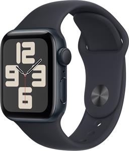 Apple Watch SE (2023), 40 mm, Tmavo atramentový hliník, tmavo atramentový športový remienok - S/M