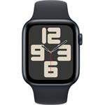 Apple Watch SE (2023), 44 mm, Tmavo atramentový hliník, tmavo atramentový športový remienok - M/L