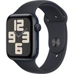 Apple Watch SE (2023), 44mm, tmavo atramentový hliník, tmavo atramentový športový remienok, S/M