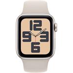 Apple Watch SE Cellular, 40mm, hviezdne biely hliník, hviezdne biely športový remienok, S/M