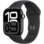 Apple Watch Series 10, 42mm, Cellular, čierne hliníkové púzdro s čiernym športovým remienkom M/L