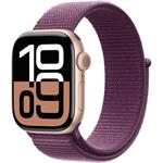 Apple Watch Series 10, 42mm, Cellular, rosegold hliníkové púzdro so slivkovým športovým remienkom