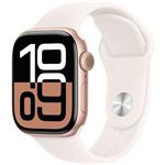 Apple Watch Series 10, 42mm, Cellular, rosegold hliníkové púzdro so svetlo-ružovým športovým remienkom M/L