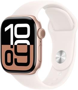 Apple Watch Series 10, 42mm, Cellular, rosegold hliníkové púzdro so svetlo-ružovým športovým remienkom M/L