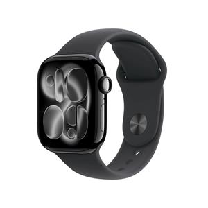 Apple Watch Series 11, 42mm, Cellular, čierne hliníkové púzdro s čiernym športovým remienkom M/L
