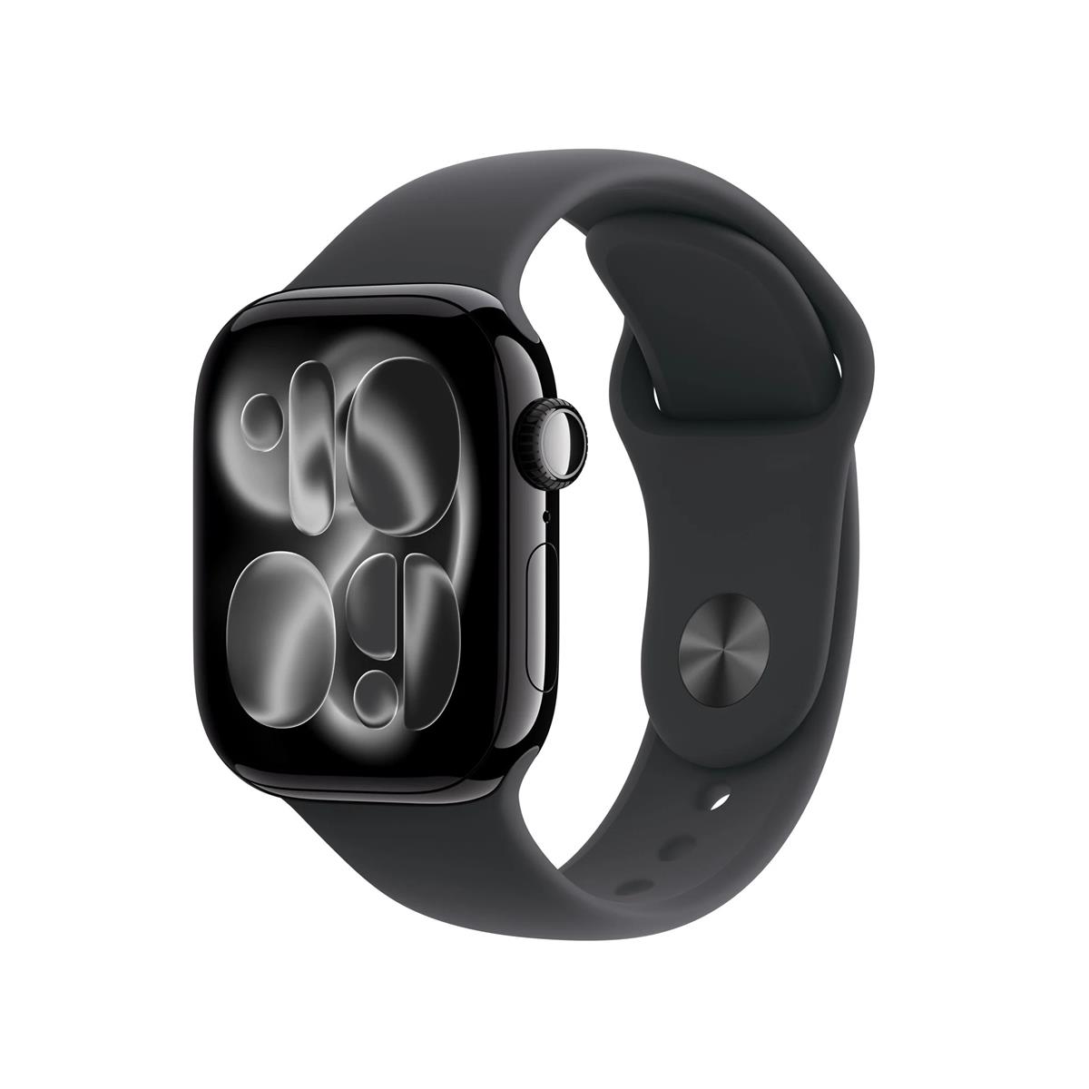 Apple Watch Series 11, 42mm, Cellular, čierne hliníkové púzdro s čiernym športovým remienkom S/M