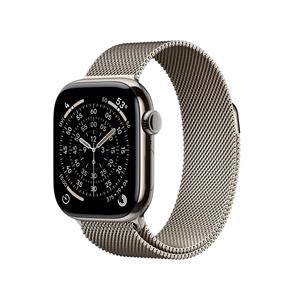 Apple Watch Series 11, 42mm, Cellular, prírodné titánové púzdro s prírodnou milánskou slučkou