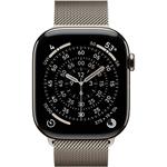Apple Watch Series 11, 46mm, Cellular, prírodné titánové púzdro s prírodnou milánskou slučkou M/L
