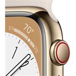 Apple Watch Series 8 GPS + Cellular, 45mm, Gold, Stainless Steel