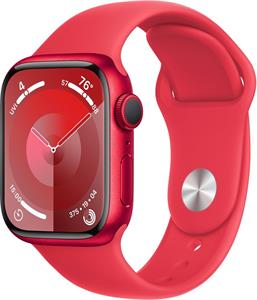 Apple Watch Series 9, 41 mm, PRODUCT(RED) Červený hliník, PRODUCT(RED) športový remienok - S/M