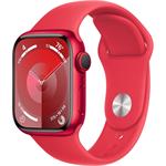 Apple Watch Series 9, 41mm, PRODUCT(RED) Červený hliník, PRODUCT (RED) športový remienok - M/L