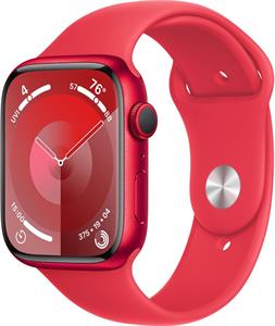 Apple Watch Series 9, 45 mm, PRODUCT(RED) Červený hliník, PRODUCT(RED) športový remienok - M/L