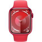 Apple Watch Series 9, 45 mm, PRODUCT(RED) Červený hliník, PRODUCT(RED) športový remienok - S/M