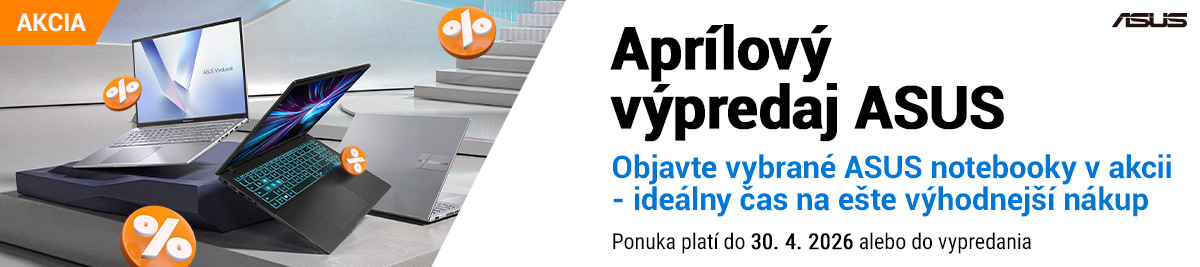Aprílový výpredaj ASUS notebookov