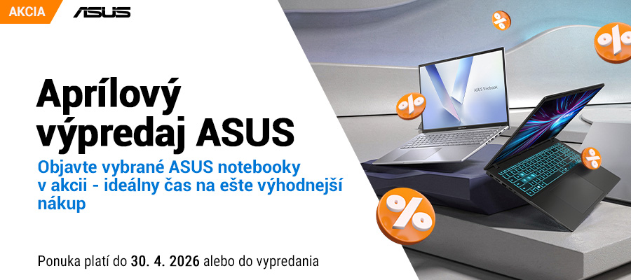 Aprílový výpredaj ASUS notebookov