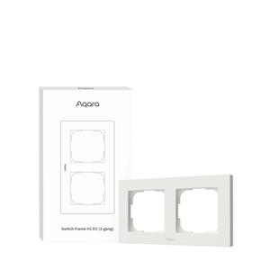 AQARA Switch Frame H2 EU (2-gang) (FE-X01D), Biely - dvojrámik pre AQARA H2 vypínače
