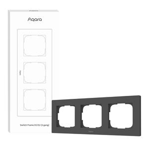 AQARA Switch Frame H2 EU (3-gang) (FE-X02DG), Sivý - trojrámik pre AQARA H2 vypínače
